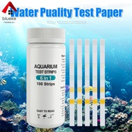 100pcs Aquarium Test Strips 7 in 1 Fish Tank Test Kit Freshwater Saltwater Aquarium Water pH Test St