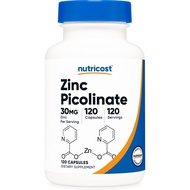 Nutricost Zinc Picolinate 30mg, 120 Capsules - Gluten Free and Non-GMO