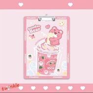 TWINKLE1 A4 Paper Organizer, Memo Clipboard Writing Tablet A4 Writing Clipboard, Cute Document Folde