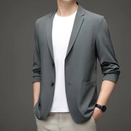 แจ็คเก็ต Casual Suit Blazer ใหม่ฤดูใบไม้ร่วงสำหรับผู้ชายชุดระบายอากาศความสะดวกสบายทางธุรกิจของขนาดให