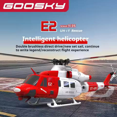 GOOSKY E2 1:35 GPS Intelligent Remote Control Simulation Helicopter UH-1Y Helicopter GPS Positioning