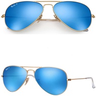 Original New 100% ray ban rayban unisex aviator dark brown glass sunglasses