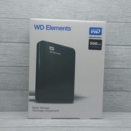 WD Elements 500GB Black - 2.5 inch External Hard Drive HDD portable External HDD