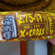 Ban Cross Swallow 2.75-17 Atau 275-17 X-Cross SB-111 Bukan Tubeless TT