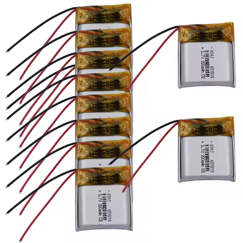 10 pcs 3.7v 200 mah 0.74Wh Rechargeable Li-polymer Li Lithium Battery 601818 For Mouse Bluetooth Spe