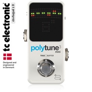 Tc Electronic® PolyTune 3 Mini เครื่องตั้งสายกีตาร์ แบบเหยีบบ มีระบบ Buffer ควบคุมและชดเชยสัญญาณไฟ (