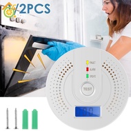 1Pc/2Pcs Carbon Monoxide Detector Household CO Gas Monitor Alarm Battery Operated Carbon Monoxide Te