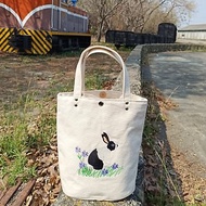 兔子 刺繡 小提袋 購物袋 手提包