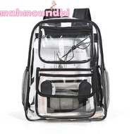 MAHMOUNDKI Travel Rucksack, Waterproof PVC Transparent Backpack, Heavy Duty See Through  Large Capac
