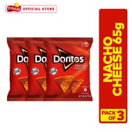 Doritos Nacho Cheese Tortilla Chips Snack 65g - Pack of 3