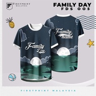 Malaysia Family Day Jersey Design baju t shirt FAMILY DAY Mens and womens family 3D printing T-shirt