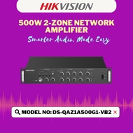 HIKVISION 500W 2-Zone Network Amplifier (#1 global brand) DS-QAZ1A500G1-VB2