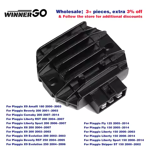 Motorcycle Voltage Regulator Rectifier For Piaggio Fly 125 150 Liberty 150 Skipper ST 150 Beverly 20