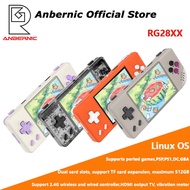 ANBERNIC RG28XX retro handheld console 2.83 inch screen Linux system dual-core Mali-G31 MP2 supports