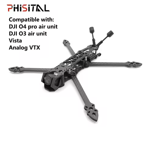 PhiSital MARK4 O4P FPV Frame Kit 5/7 inch Carbon Fiber for O4 Pro/O3/VISTA/analog VTX Quadcopter fre