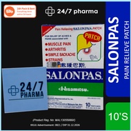 SALONPAS PATCH 10'S Pain Relieving Hisamitsu 久光撒隆巴斯止痛贴片 salonplast Pain Relieving Relief hot