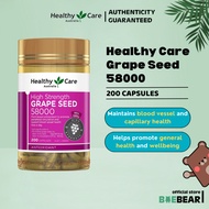 Healthy Care Grape Seed Extract 58000mg 200 Capsules (BaeBear.sg)