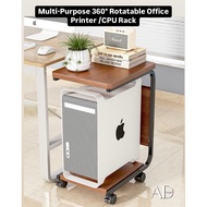 Multi-Purpose  360° Rotatable Office Printer/ CPU Rack • Rak Printer/ CPU office/home