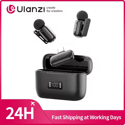 Ulanzi A200 Mini Mic Wireless Microphone Lavalier MIC Type-C for Smartphone for iPhone 17 16 15 for 