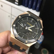 《改裝訂製》G-SHOCK特別限量版 男裝女裝手錶鋼錶 農家橡樹  Casioak Casio G Shock Special Limted Edition GA2100 Luxury Men Lad