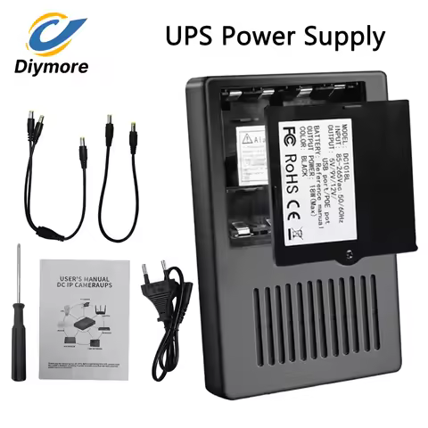 DC 1018L UPS Battery Backup 5V 9V 12V 2A 15V 24V Output Uninterruptible Power Supply 85‑265V UPS Bat