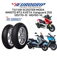 TAYAR EUROGRIP SCOOTER 120/70-15 140/60-14 MODA SPORTS RT3 VANGUARD 250
