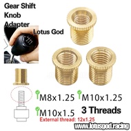 Universal Car Auto Gear Stick Shifter Knob Boot Retainer Shift Screw Thread Adapter M8 X 1.25 | M10 