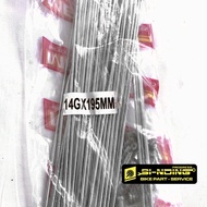 Bicycle Spokes 20 Inch 14 X 195 Melano Silver NOT Stainless