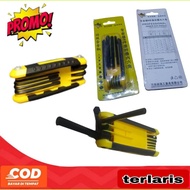 8-in-1 professional inner six-angle folding L-shaped wrench