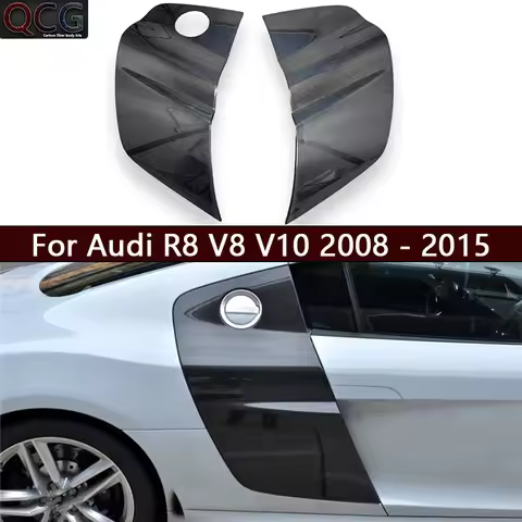 For Audi R8 V8 V10 Carbon Rear Fiber Door panel decoration Car Side By Fender Cover Dection Bid By C