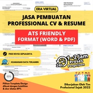 Jasa Pembuatan CV ATS | ATS Friendy | Lamaran Kerja | Word/PDF | Desain CV