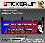 Sticker Karpet Kepet Mobil Pick Up L300 Truck Bus Grandmax Dll - Kepet Ebek Penahan Lumpur Ukuran 85