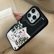 case for iphone xr 11 12 13 14 15 16 pro max plus air back cover snowy winter pattern tpu case hitam