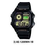 [100% ORIGINAL] CASIO AE-1200WH ORIGINAL MAN DIGITAL WORLD TIME 10 YEAR BATT LIFE STEEL WATCH