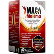 MacaMaxima Peruvian Maca Root, Tongkat Ali, Black Ginger, Zinc and Black Pepper Extract