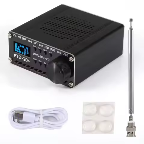 New ATS-20+ Plus ATS20 V2 SI4732 Radio Receiver DSP SDR Receiver Support AM/FM/SW & SSB Mode for Ham