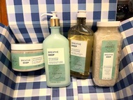 Bath and Body Works BBW - 身體磨沙/身體乳液/沐浴露/浴鹽 Aromatherapy - Breathe Deep - Eucalyptus &amp; Lavender