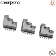 CHAMPIONO 3pcs Self Centering Chuck, 3 Jaw 3 Inch Lathe Chuck Jaws, Durable 20CrMnTi Steel Inside Ja