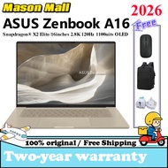 2026 ASUS Zenbook A16 Snapdragon X2 Elite Extreme 70Wh 2.8K 120Hz  16 inch 48GB+1TSSD  Zenbook 16Air