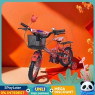 Kids Bike Children Bicycle, 12/14/16 Inch Lightweight Frame with Training Wheel & Basket, Kid Gift