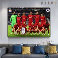 Perilla-ลายพิมพ์ผ้าใบแฟนลิเวอร์พูลกองทัพแดงผู้เล่นฟุตบอลดาว Salah Van Dijk เมสซี่การตกแต่งผ้าใบภาพวา