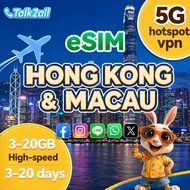 China & Hong Kong & Macau 5G eSIM | 3–20GB | 3-15 days | Auto VPN | High speed unlimited data