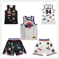 Jersey James No. 23 White Joint 94 Black White Retro Embroidered Basketball Uniform Sports Training 