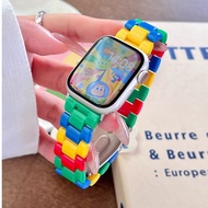 Building Block Plastic Watchband Compatible For Galaxy Watch 7 Strap Galaxy Watch 6 / 5/4/3 / Amazfi