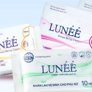3IN1 TRIAL COMBO SAFE AND GENTLE TO CARE THE GIRL ON ALL DAYS (1 LUNEE BVS N&Đ + 1 PACK OF WET TOWEL