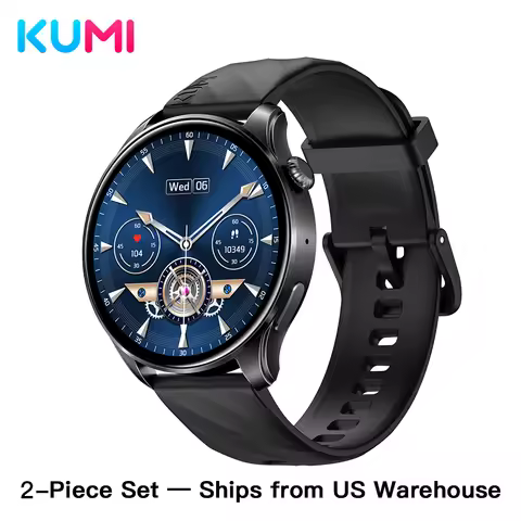 2-Piece Set GW3 Pro Smartwatch 1.43" AMOLED Display IP68 Waterproof Bluetooth 5.2 Fitness Watch Hear