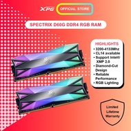 ADATA RAM D60G DDR4 XPG RGB (8GB/16GB/32GB 3000/3200/3600/4133 MHz)