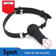 XZ  BDSM Simulated Penis Mouth Plug Oral Dildo Bondage Gag Sex Toy for Men Women Couple Chastity‬ Be