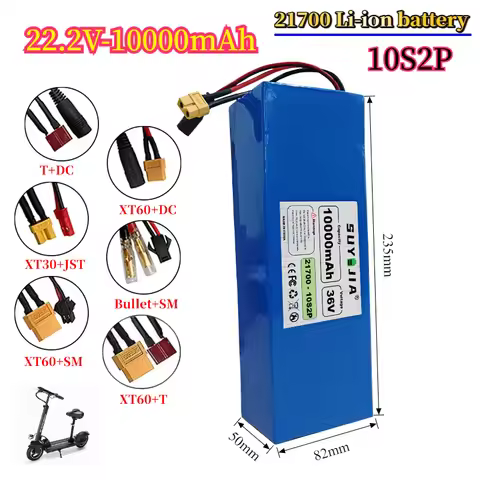 10S2P 36V 10000mAh 36V 21700 Electric Scooter Battery Lithium Electric Scooter 500W Electric Scooter