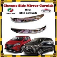 Perodua Myvi - Chrome Side Mirror Garnish ( Gear Up - 2018 - 2022 )